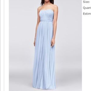 David’s Bridal Ice Blue Convertible Versa Dress